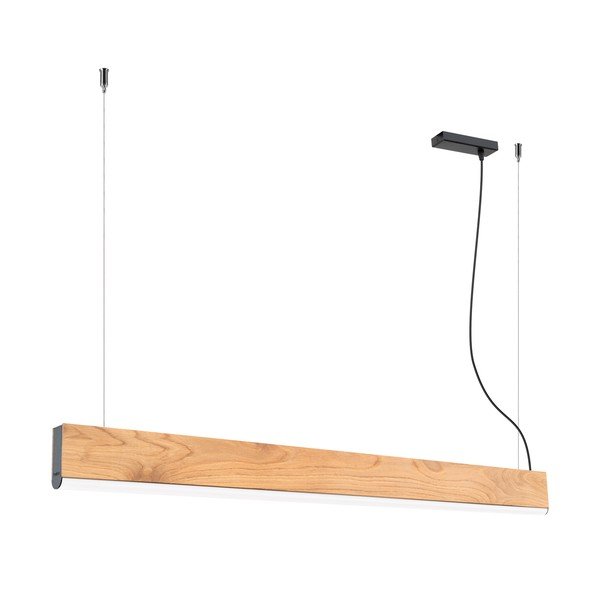 Dabīga toņa masīvkoka LED piekaramā lampa LYKKE – Thoro