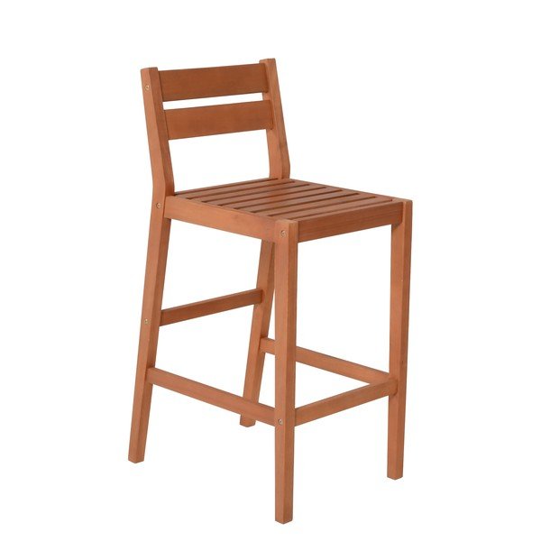 Dabīga toņa eikalipta masīvkoka dārza bāra komplekts 4 personām Maine – Garden Pleasure-image-3