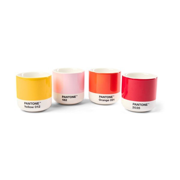 Espreso porcelāna tasītes (4 gab.) 100 ml Macchiato – Pantone