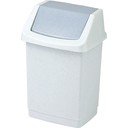 Gaiši pelēka plastmasas atkritumu tvertne 50 l Click-It – Curver
