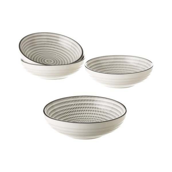 Pelēks un balts porcelāna trauks Unimasa Signal, ø 12,6 cm-image-1