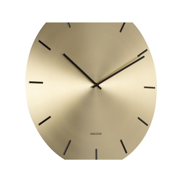 Zelta sienas svārsta pulkstenis Karlsson Impressive, ø 47 cm-image-3