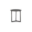 Melns sānu galdiņš Kave Home Marae, ⌀ 50 cm