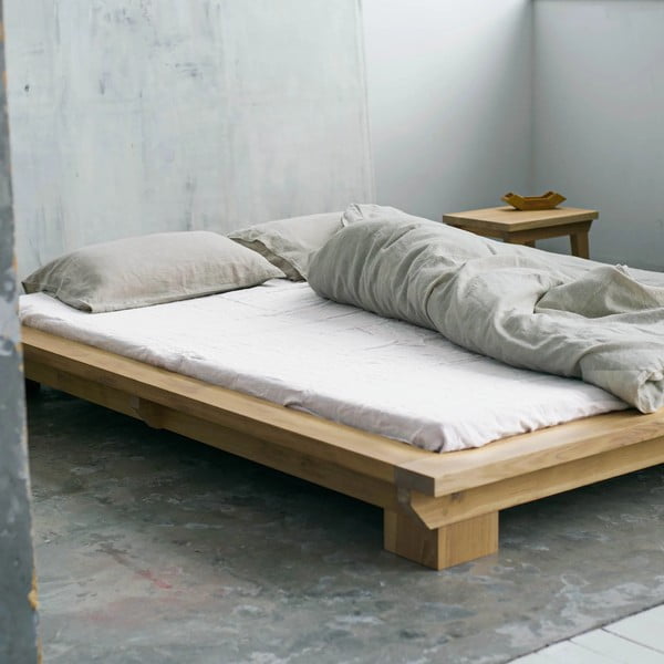 Balts lina elastīgs palags Linen Tales, 180 x 200 cm-image-3