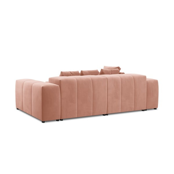 Rozā samta stūra dīvāns (maināms stūris) Rome Velvet – Cosmopolitan Design -image-4