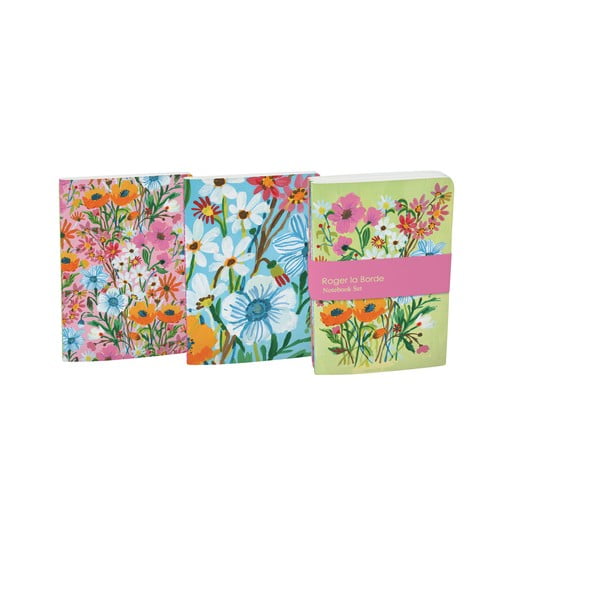A6 izmēra pierakstu klades 64 lpp. (3 gab.) Flower Field – Roger la Borde-image-2
