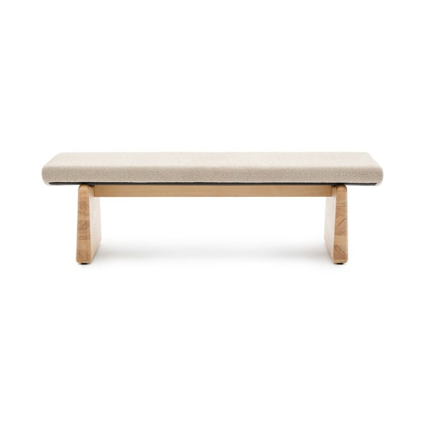 Bēšs/dabīga toņa sols no šenila auduma Topaz – Kave Home