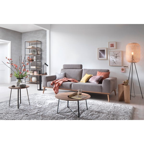 Melna LED galda lampa ar regulējamu spilgtumu (augstums 48 cm) Stina – Fischer & Honsel-image-3