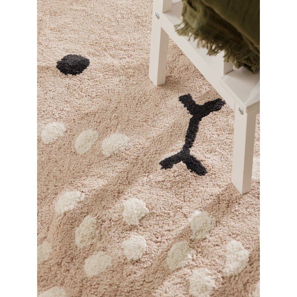 Bēšs mazgājams/ar rokām darināts kokvilnas bērnu paklājs 120x152 cm Snuggle Pucki – Hanse Home-image-4
