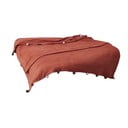 Ķieģeļu sarkans flīsa gultas pārklājs 150x200 cm Pom Pom – Mijolnir