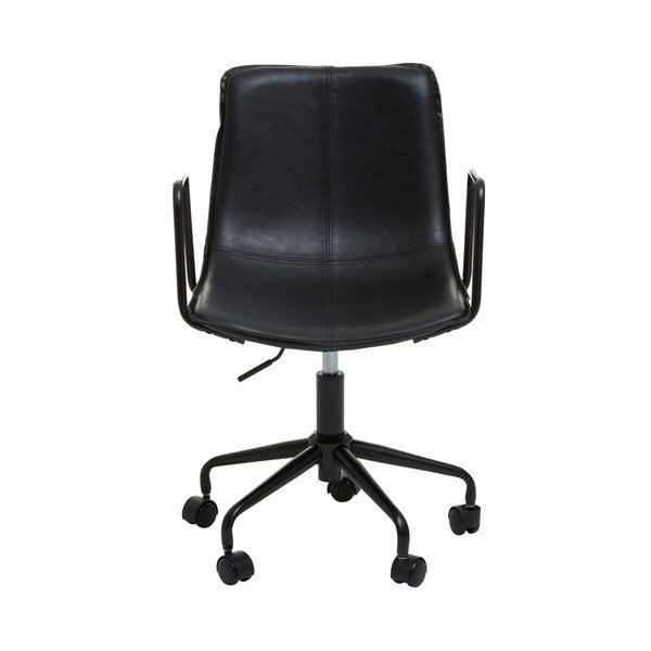 Melns mākslīgās ādas biroja krēsls Branson – Premier Housewares-image-2