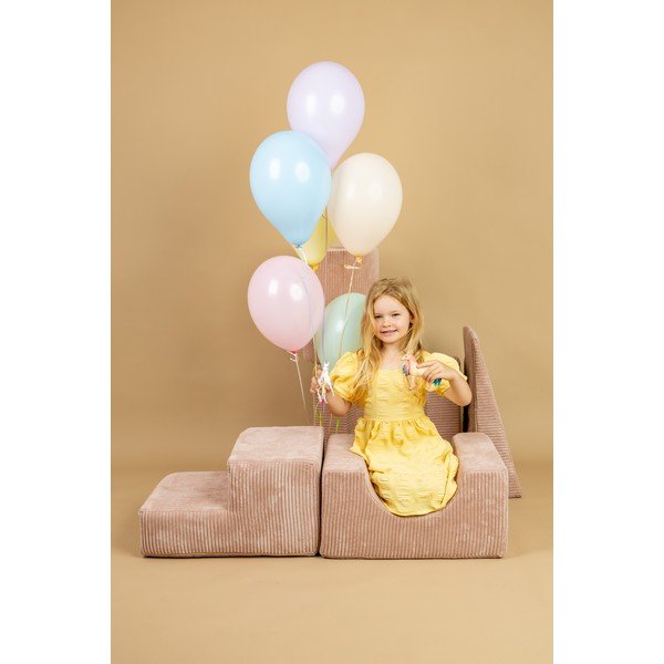 Rozā velveta putu rotaļu laukums (3 gab.) augstums 30 cm 83x45 cm – Meowbaby-image-3