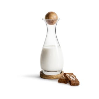 Stikla piena krūze Sagaform Nature, 300 ml