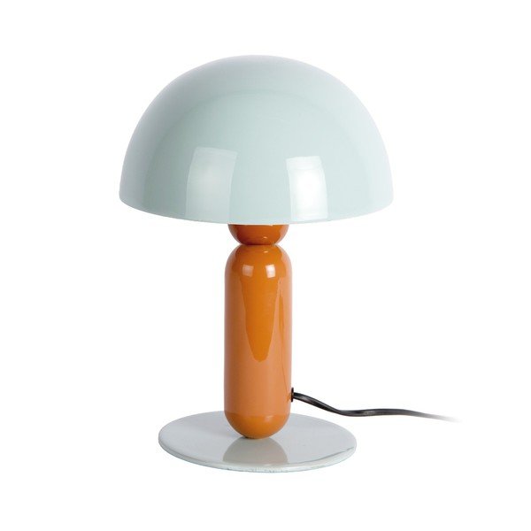 Oranža/dūmakaini zila metāla galda lampa (augstums 30 cm) Firenze round – Leitmotiv