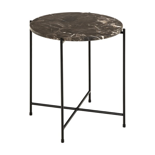 Apaļš sānu galdiņš ar marmora virsmu ø 42 cm Avila – Actona