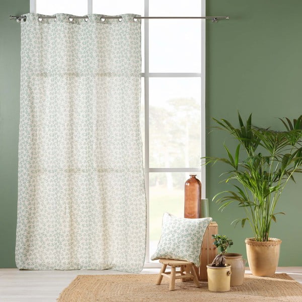 Balts/zaļš aizkars 140x240 cm Maddy – douceur d'intérieur-image-2