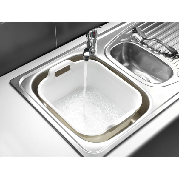 Balta plastmasas mazgāšanas bļoda ar diviem rokturiem 10 l Signature – Addis-image-2