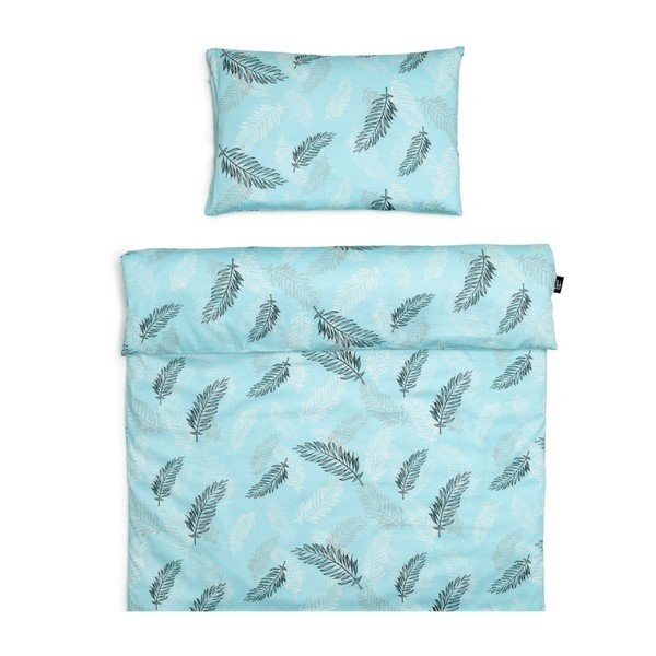 Kokvilnas bērnu gultas veļa 135x100 cm Feathers – ESECO-image-1