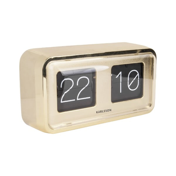 Zeltīts galda pulkstenis Karlsson Bold Flip-image-2