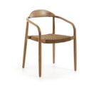 Koka krēsls ar bēšu sēdekli Kave Home Glynis