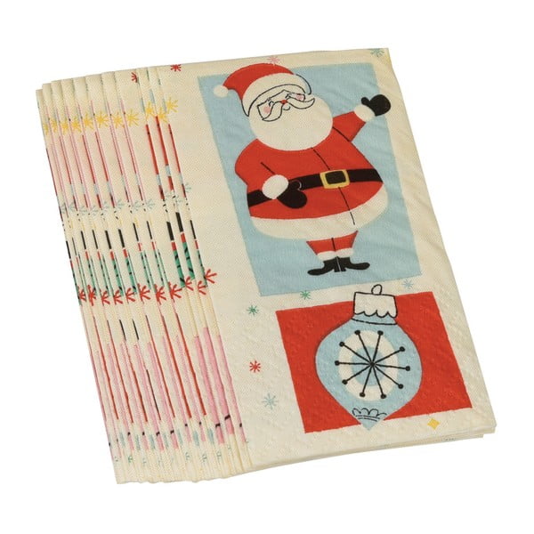 Rex London Svētku ģimenes Ziemassvētku papīra kabatlakatiņu komplekts