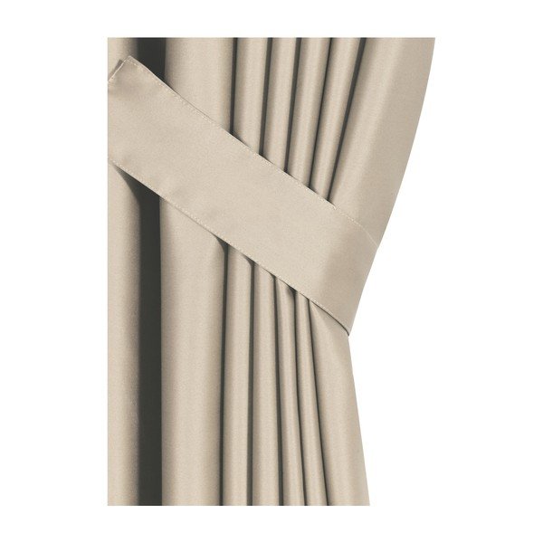 Bēšs daļēji gaismu necaurlaidīgs aizkars 150x260 cm – Mila Home-image-1