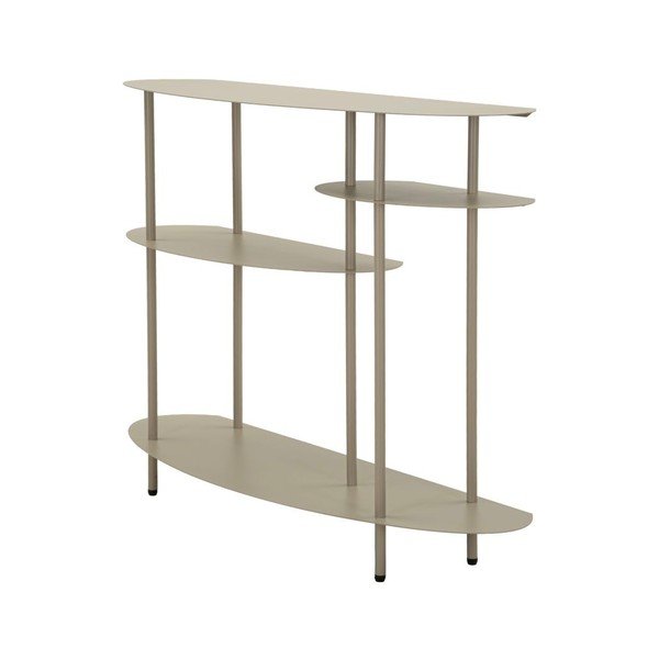 Pelēkbēšs metāla konsoles galds 34x118 cm Saturn – Mauro Ferretti-image-3