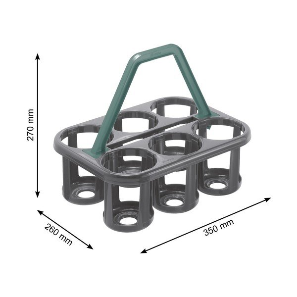 Pelēks plastmasas vīna statīvs – Rotho-image-1
