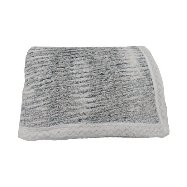 Pelēks pleds no Sherpa flīsa 150x200 cm Marble – My House