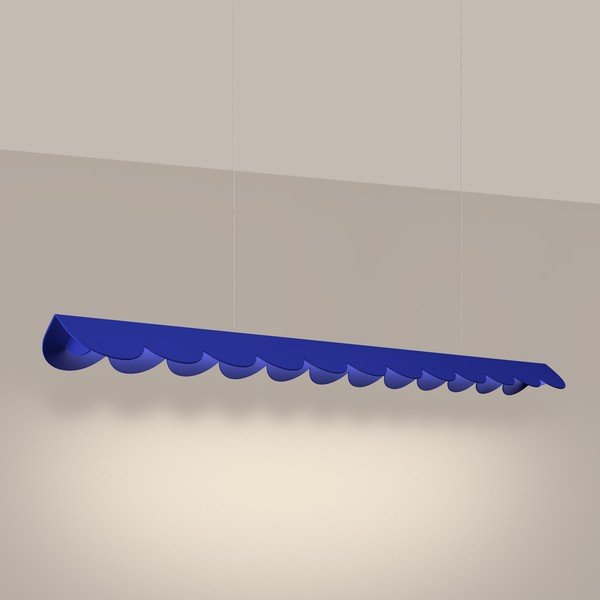 Tumši zila alumīnija LED piekaramā lampa BISCUIT – Thoro-image-1
