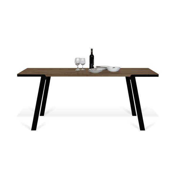 Ēdamgalds ar riekstkoka imitāciju 200x100 cm Drift – TemaHome-image-3