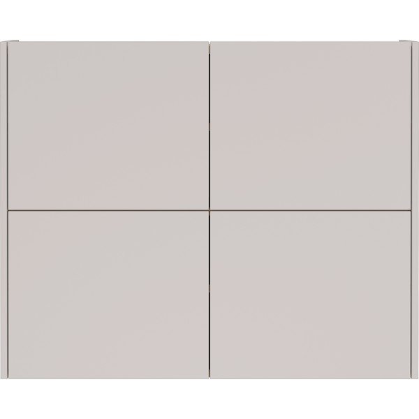 Krēmkrāsas matēts piekarināms skapītis 97x79x27 cm Binetto – Germania-image-3