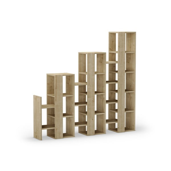 Dabīga toņa plaukts ar ozolkoka imitāciju 158x151 cm Anissa – Marckeric-image-2