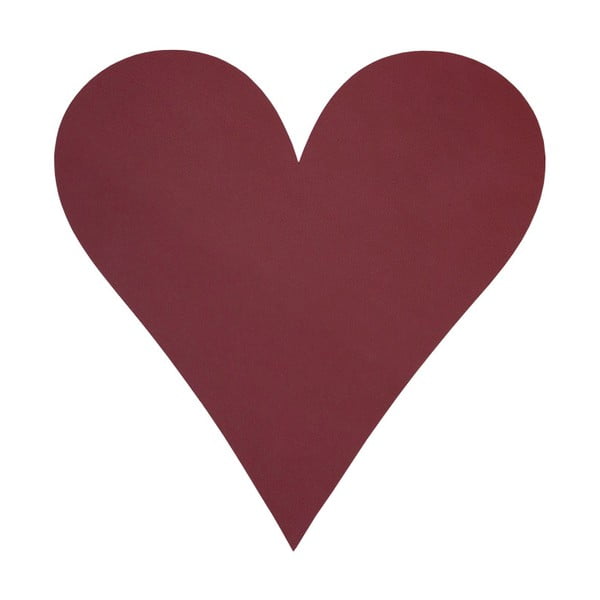 Galda paliktnis no ekoloģiskās ādas 30x30 cm Heart Nupo – LIND DNA