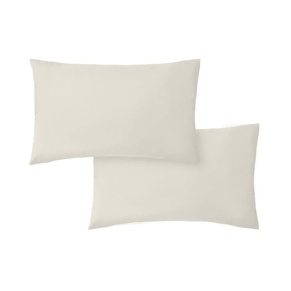 Spilvendrānas (2 gab.) no kokvilnas perkala 50x75 cm Cotton Percale – Bianca