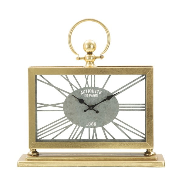 Mauro Ferretti Tavolo dzelzs galda pulkstenis zelta krāsā