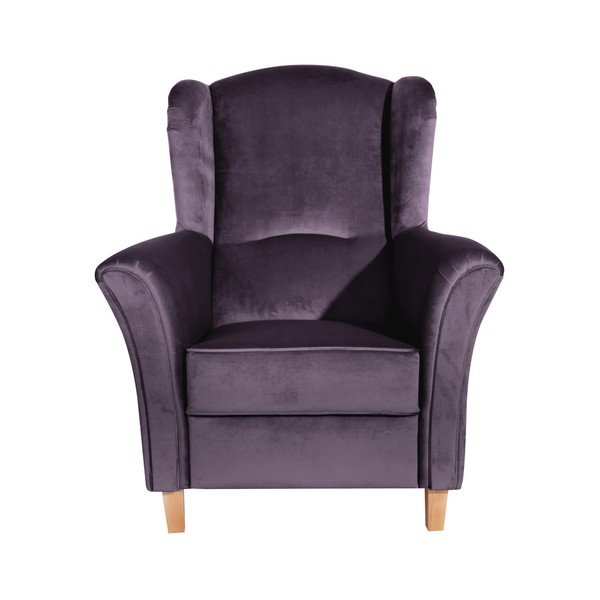 Violets atzveltnes krēsls Max Winzer Agnetha Suede-image-1
