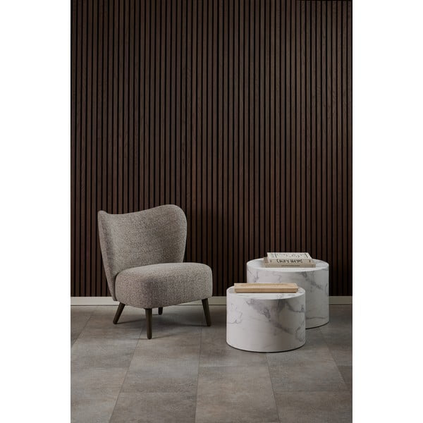 Bēšs atpūtas krēsls no buklē auduma Elmont – Actona-image-3