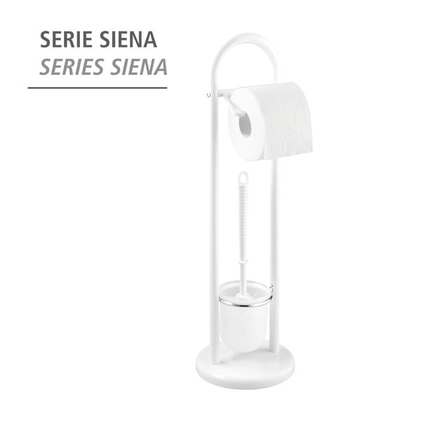 Balta tualetes birste ar tualetes papīra turētāju Wenko Siena-image-2