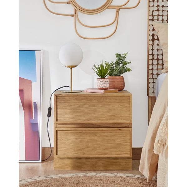 Galda lampa zelta krāsā ar metāla abažūru (augstums 28 cm) Mahala – Kave Home-image-3