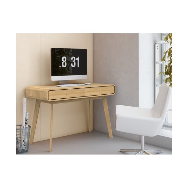 Darba galds ar ozolkoka imitāciju 50x120 cm Cassie – Støraa-image-2