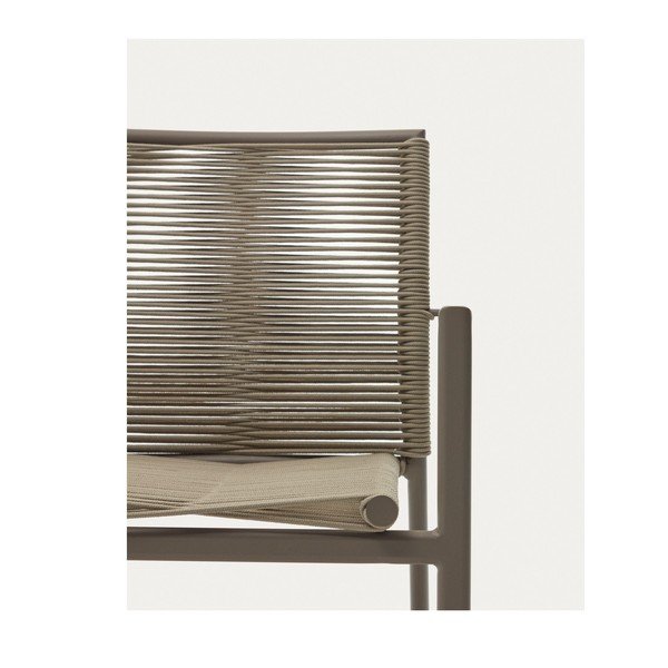 Bēšs metāla dārza krēsls Culip – Kave Home-image-1