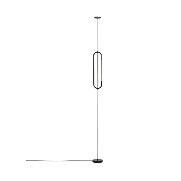 Melna LED stāvlampa (augstums 300 cm) Bow – Kave Home