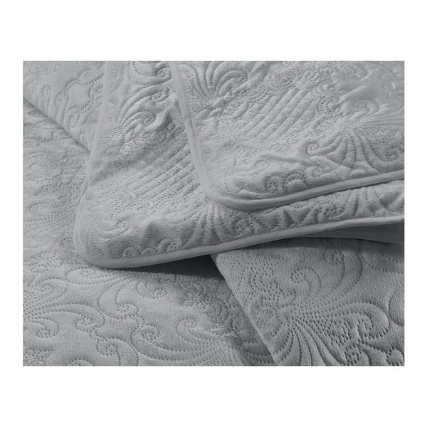 Gaiši pelēks mikrošķiedras pārklājs ar spilvendrānu Dreamhouse Velvet Clara, 180 x 250 cm-image-3