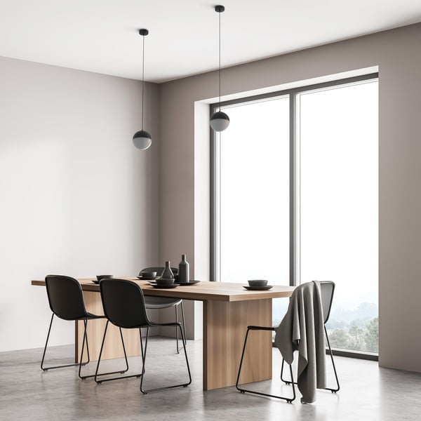 Melns piekaramais gaismeklis SULION Eclipse, augstums 150 cm-image-1