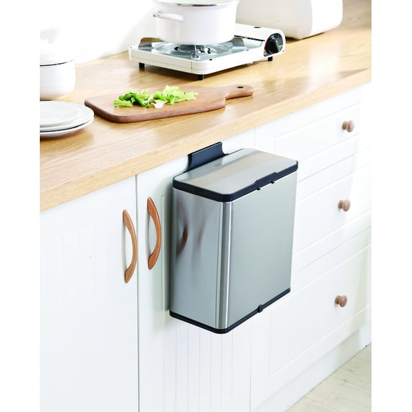 Kompostējamo atkritumu konteiners sudraba krāsā 7 l – Addis-image-4