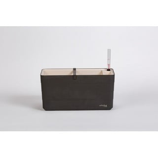 Antracīta pelēka pašlaistoša puķu kaste, garums 40 cm Berberis – Plastia