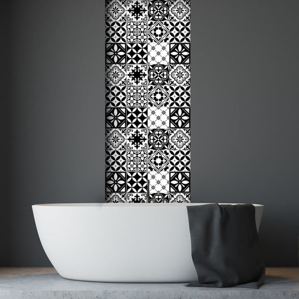 30 sienas uzlīmju komplekts Ambiance Decal Tiles Azulejos Rosario, 10 x 10 cm-image-3