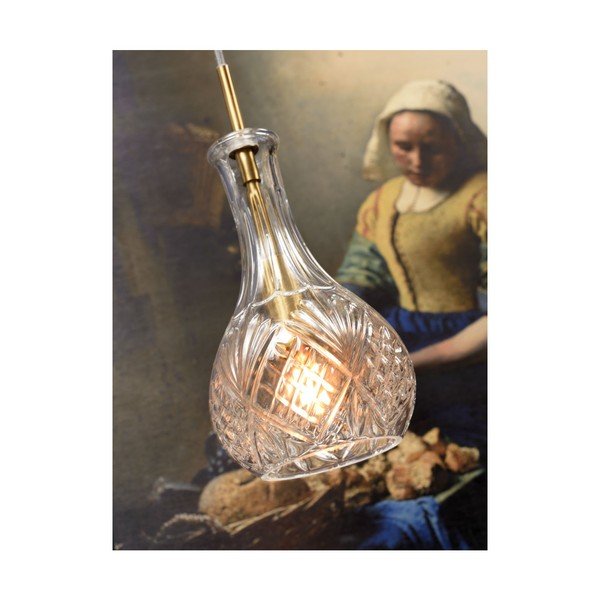 Piekaramā lampa zelta krāsā ar stikla abažūru ø 14 cm Brussels – it's about RoMi-image-2