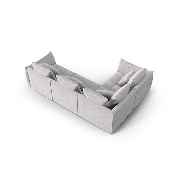 Gaiši pelēks stūra dīvāns (ar kreiso stūri/L veida) Bloom – Micadoni Home-image-3